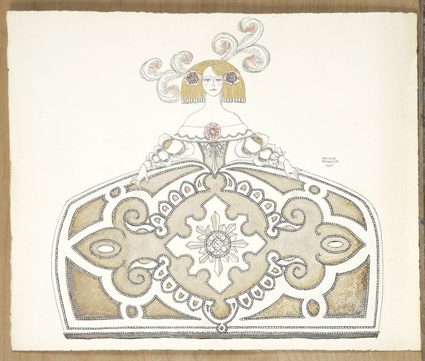 Barbier, "Ménine à la robe de pierreries"