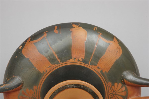 Kylix à figures rouges de l'entourage du Peintre de Penthésilée (détail)