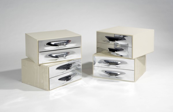 Two pair of bedside tables