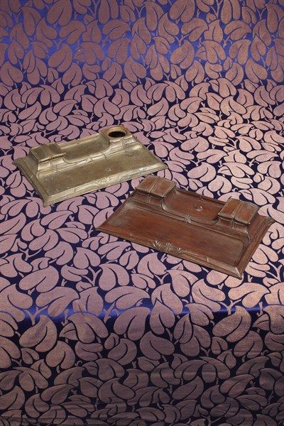 Paul Follot. Bronze desk set