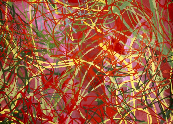 Bâche peinte. Peinture abstraite