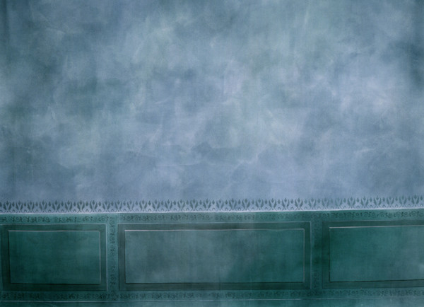Fresco. Painted canvas tarp with trompe l'oeil effects