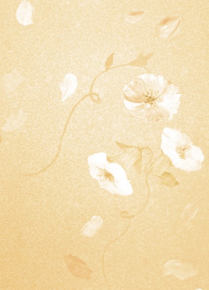 Fleurs. Bâche peinte