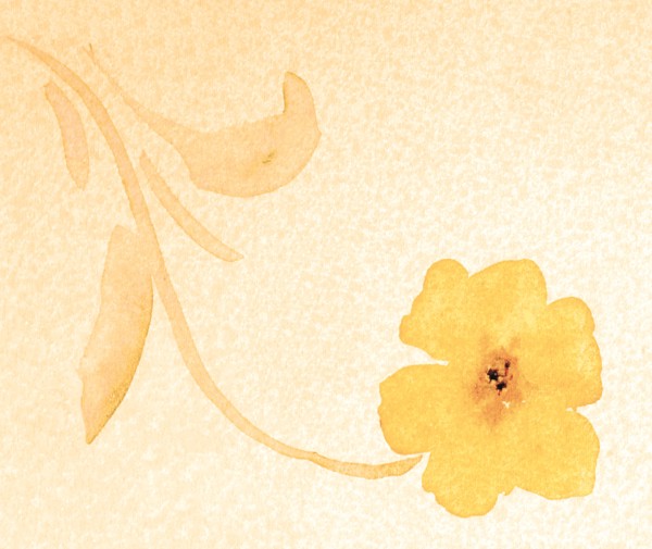 Fleurs. Bâche peinte
