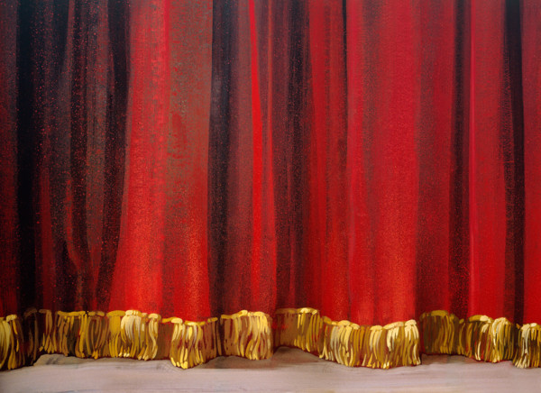 Décor peint. Rideau de théâtre