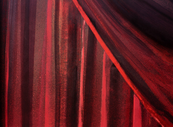 Décor peint. Rideau de théâtre