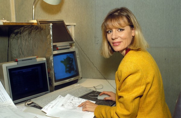 25/10/1993. F.KLEIN PRESENTE LA METEO SUR "FRANCE 3"