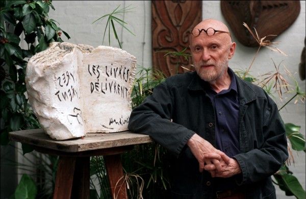 14/08/1998. BOUGIVAL: P. ALECHINSKY DS SON ATELIER