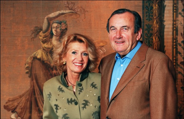 09/00/1998.  Close up Daniel Ceccaldi and his wife Laurence.