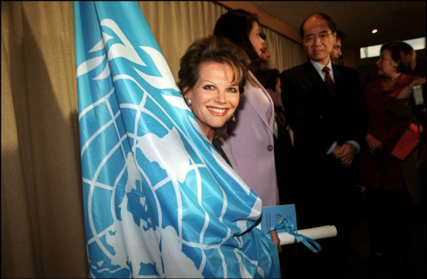 03/07/2000. Claudia cardinale named UNESCO goodwill ambassor