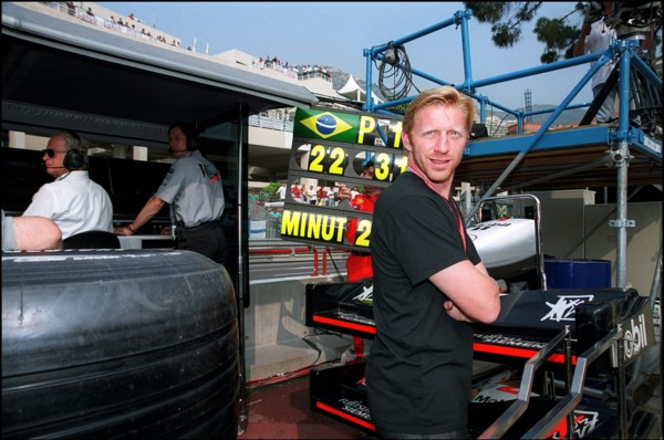 06/03/2000. People at the formula one grand prix in Monaco.