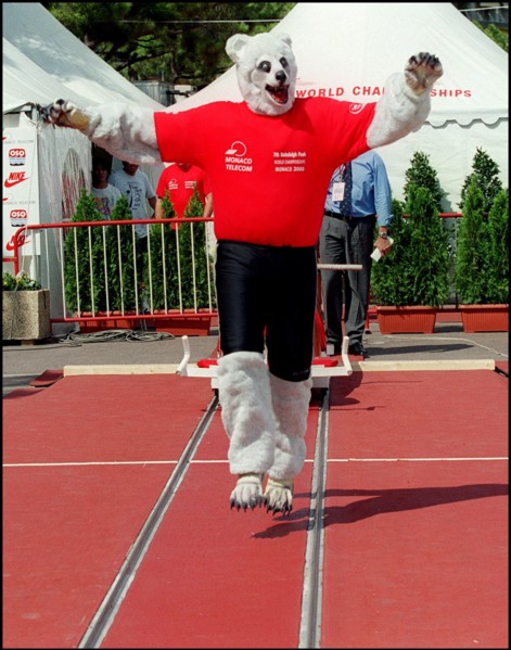 09/03/2000. Prince Albert at the bobsleigh world championship