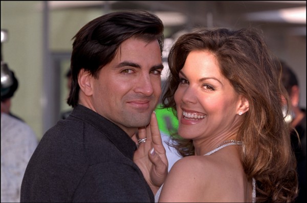 02/18/2001. Paula Trickey & her boyfriend at the 41st television festival of Monte Carlo.