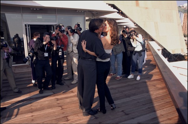 02/18/2001. Paula Trickey & her boyfriend at the 41st television festival of Monte Carlo.