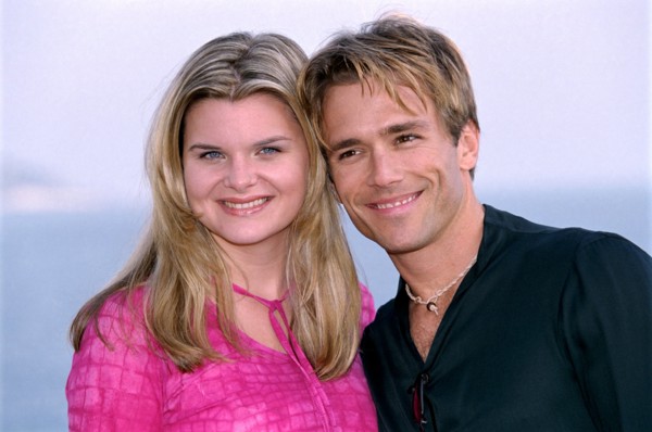 02/19/2001. 41st television festival of Monaco: Heather Tom and Scott Reeves of "The Young and the Restless"
