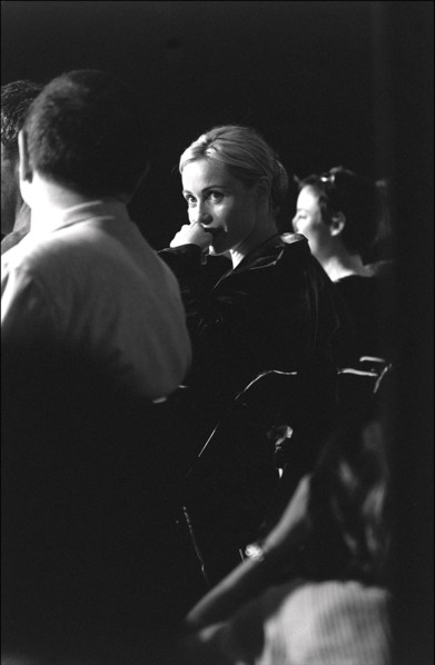 05/12/2001. 54th Cannes film festival: Press conference of "la Repetition" team.