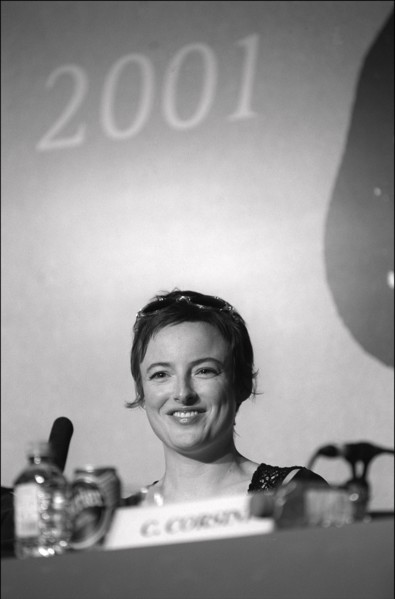 05/12/2001. 54th Cannes film festival: Press conference of "la Repetition" team.