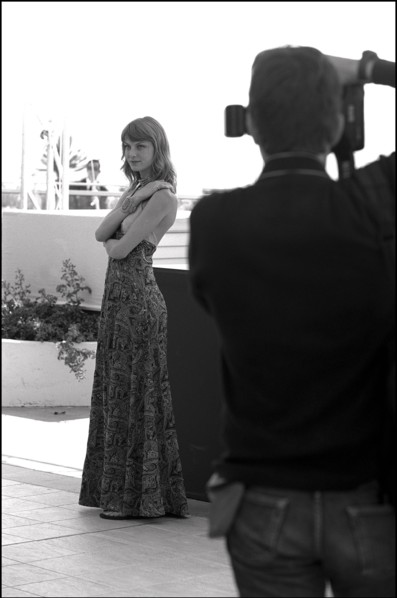 05/12/2001. 54th Cannes film festival: Press conference and photocall of "CQ" team.