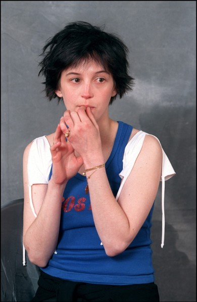 05/13/2001. 54th Cannes festival: studio of "Trouble Everyday" team