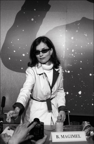 05/14/2001. 54th Cannes Festival: Press conference of "La pianiste" by Michael Haneke.