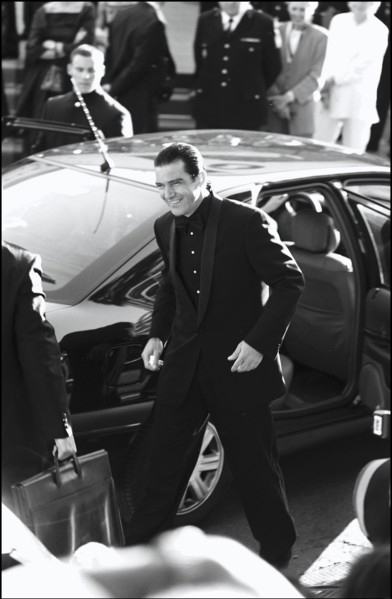 05/19/2001. Backstage of Cannes Film Festival with Melanie Griffith & Antonio Banderas