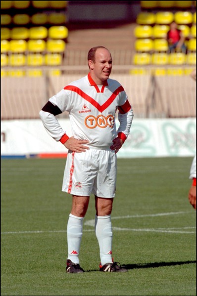 05/22/2001. " Amade" fundraiser all star soccer game. Prince Albert's Star Team v.Formula One Team