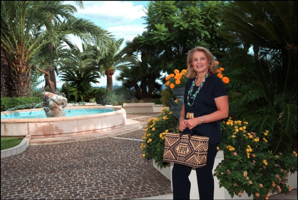 08/00/2001. Ira von Fürstenberg in Monaco for special exhibition of her personal collections of unusual objects.