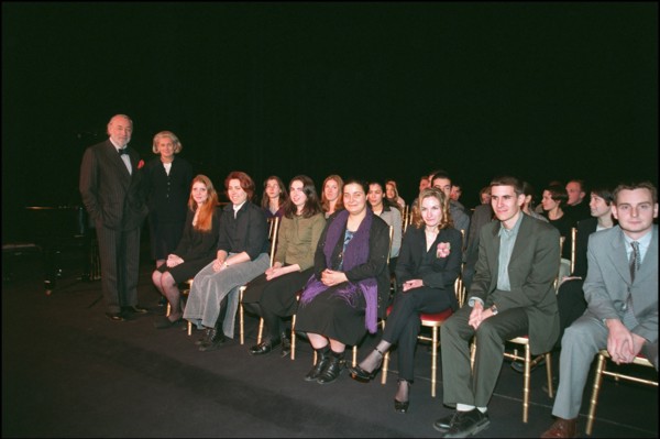 12/10/2001. French movie director Claude Lelouch sponsors Marcel Bleustein-Blanchet.