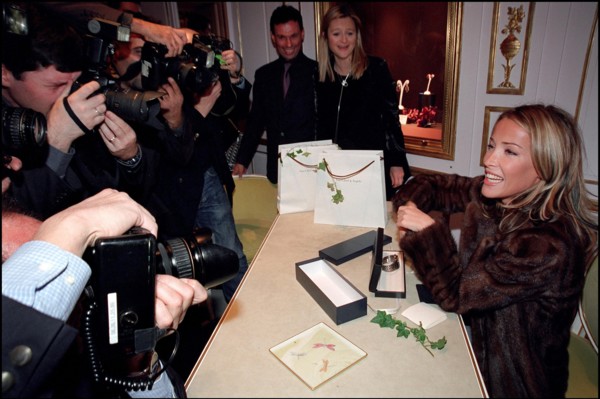 12/12/2001. Party at Van Cleef and Arpels shop on Vendome square.
