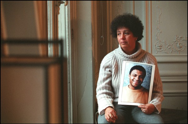 12/21/2001. EXCLUSIVE: Isabelle Coutant-Peyre, defense attorney for Zacarias Moussaoui with Aicha El Wafi, mother of the accused.