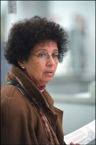 12/27/2001. EXCLUSIVE: Alleged WTC terrorist Zacarias Moussaoui's mother Aicha leaves for Washington with her son's new lawyer François Roux.