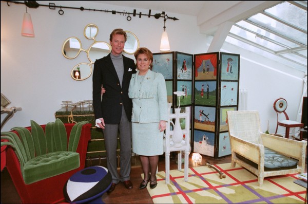 02/00/2002. Grand duke and duchess of Luxembourg, Henri and Maria Theresa, in Paris