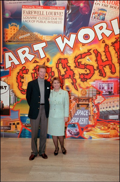 02/00/2002. EXCLUSIVE Grand duke and duchess of Luxembourg, Henri and Maria Theresa, in Paris