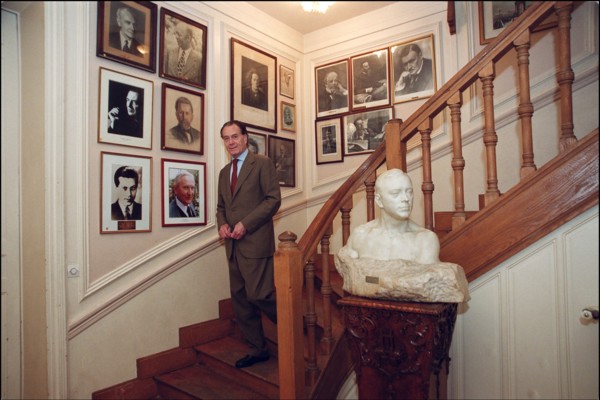 10/00/2001. Count Piotr Cheremetiev, president of the French society of Russian music, at the Sergei Rakhmaninov Russian conservatoire in Paris.