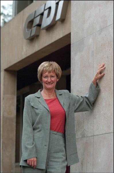 04/00/2002. Nicole Notat is about to leave the leadership of CFDT (French Democratic Work Confederation).