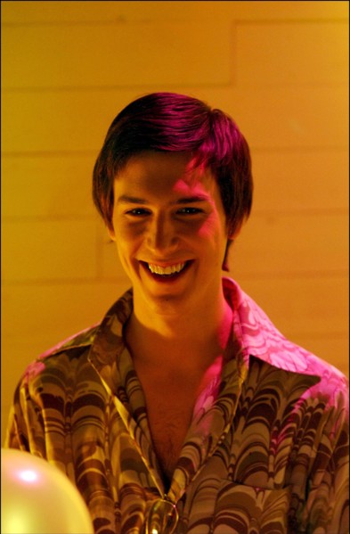 04/24/2002.  On the set of Stephane Ly-Cuong's short-running musical "Paradisco", with a casting made of stars from France's most successful musicals.