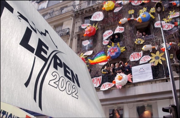 05/01/2002. National Front party demonstration in Paris
