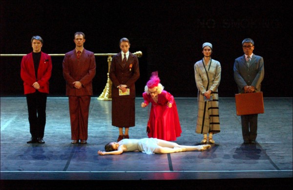 06/13/2002. Maurice Bejart's latest ballet "le concours" with Laetitia Pujol.