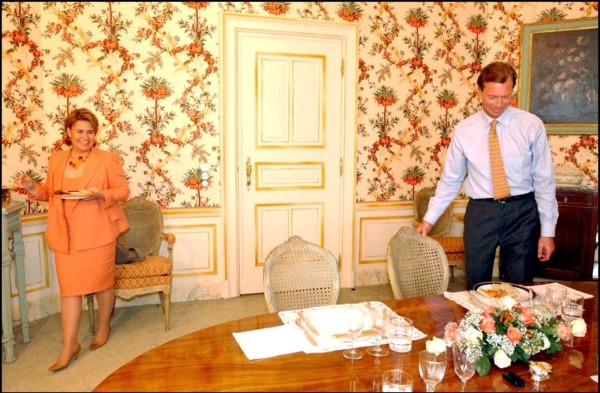 06/21/2002.  Grand Duke Henri of Luxembourg and wife Maria-Teresa