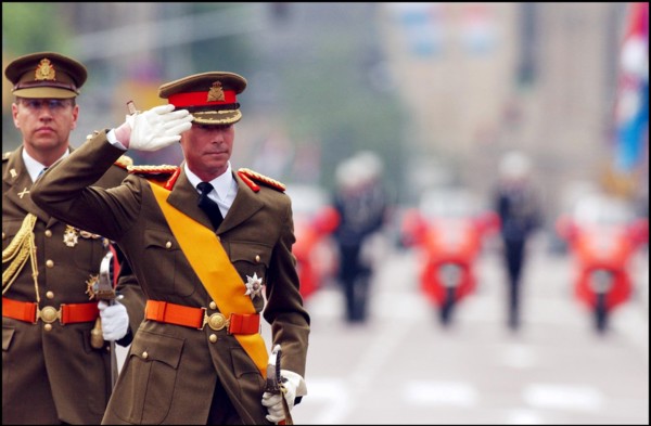 06/23/2002. Royal couple the Grand Duke Henri and the Grand Duchess Marie Teresa celebrate their country's national holiday in Luxembourg.