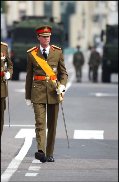 06/23/2002. Royal couple the Grand Duke Henri and the Grand Duchess Marie Teresa celebrate their country's national holiday in Luxembourg.
