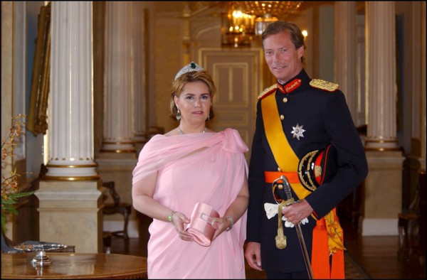 06/22/2002. EXCLUSIVE: Reception at the Grand Ducal palace as part of celebration of first anniversary of the accession of Grand Duke Henri to the throne of Luxembourg.