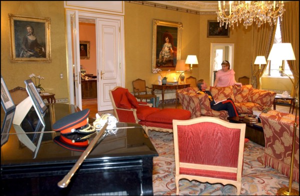 06/22/2002. EXCLUSIVE: Reception at the Grand Ducal palace as part of celebration of first anniversary of the accession of Grand Duke Henri to the throne of Luxembourg.