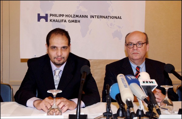 06/26/2002. *** Mr. Rafik Abdelmoumen Khelifa, on his way to buy Holzmann, the third best-rated building compagny in Germany