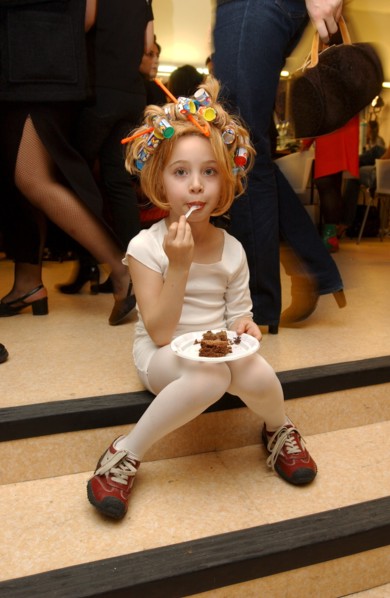 10/30/2002. Chocolate dresses fashion show at "Salon du Chocolat" exhibit in Paris