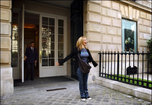 10/00/2002. Close up Rosanna Arquette in Paris.
