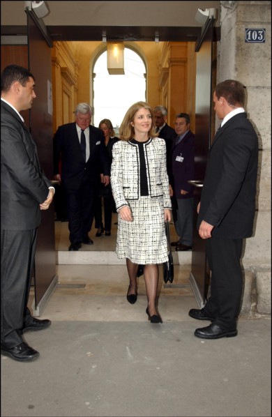 11/18/2002. Caroline Kennedy inaugurates the exhibition "Jackie Kennedy, les annees Maison Blanche" in Paris