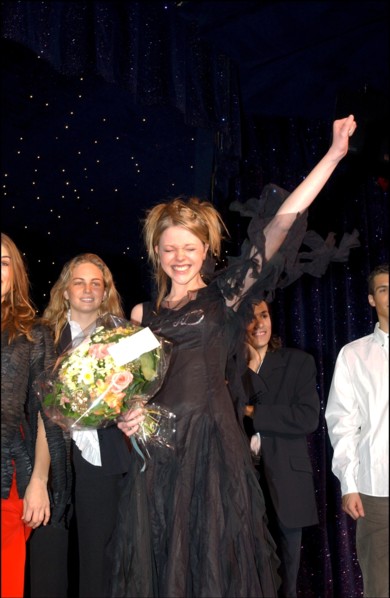 12/11/2002. Backstage during the Karin Models New Generation Contest 2002