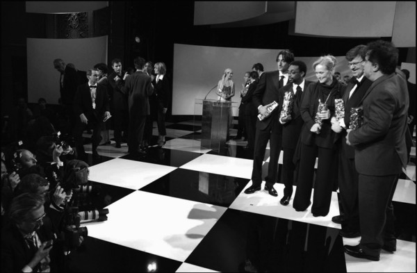 02/22/2003. Backstage of the 28th "Cesar" Awards in the Theatre du Chatelet