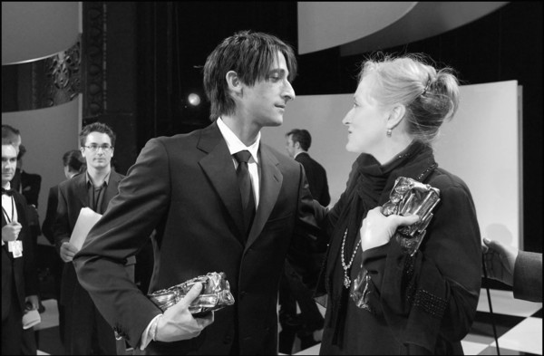 02/22/2003. Backstage of the 28th "Cesar" Awards in the Theatre du Chatelet